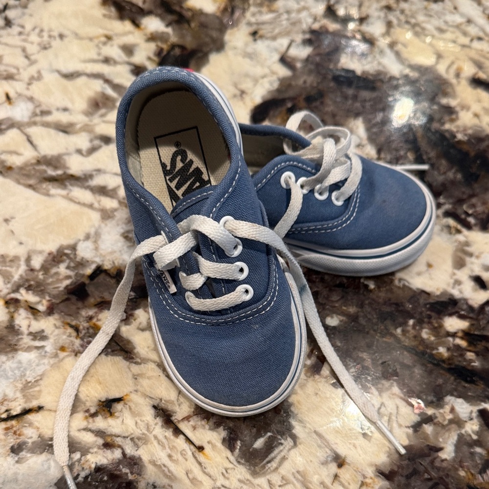 Vans Toddler Kids Authentic Navy Blue Sneakers 6.5